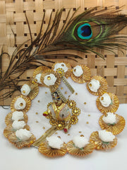 Laddu gopal gota dress with pagdi - Bell bottom