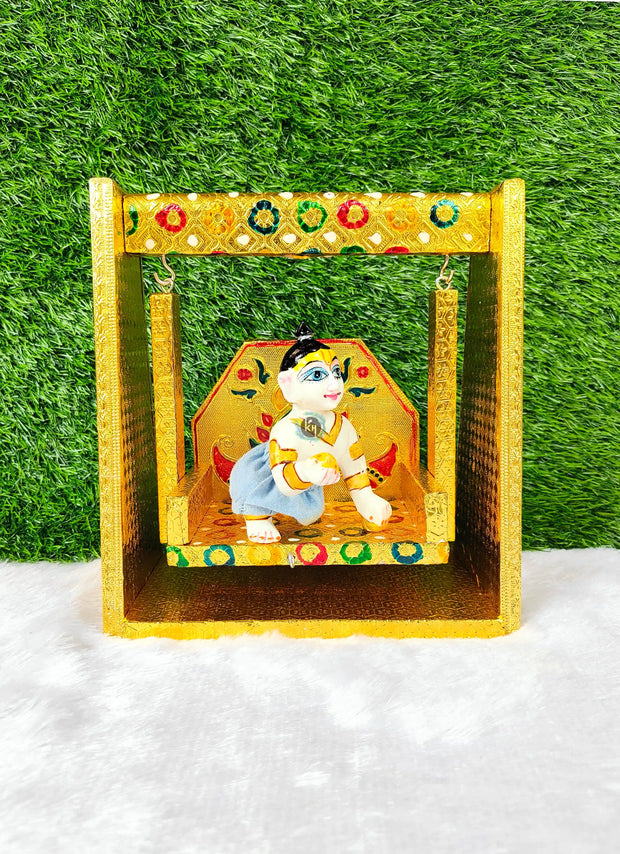 Sparrow design unique design laddu gopal jhula