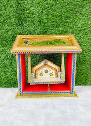 Mor scenery unique design laddu gopal jhula