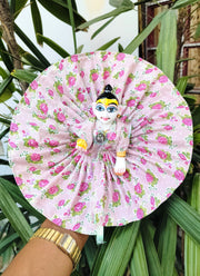 cotton flower dress for laddu gopal ji (pack of 4) (Random color)