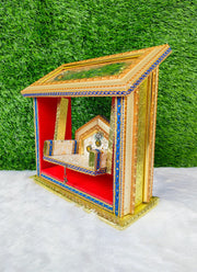 Mor scenery unique design laddu gopal jhula