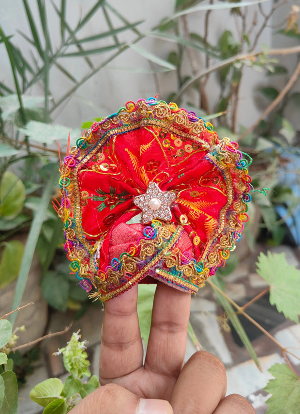 Fancy poshak for laddu gopal ji with patka and pagadi