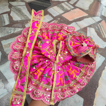 Fancy poshak for laddu gopal ji with pagadi and patka