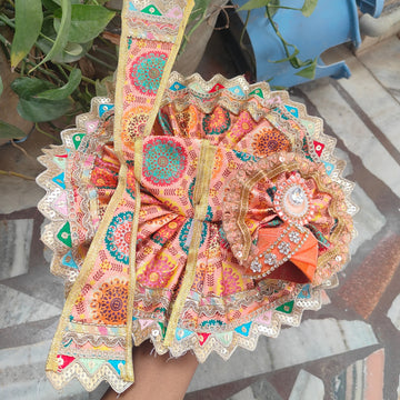Fancy colorful dress for laddu gopal with patka and pagadi