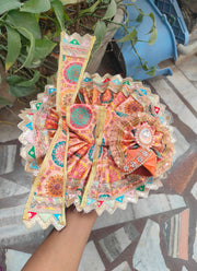 Fancy colorful dress for laddu gopal with patka and pagadi