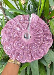 Lavender full lace dress for laddu gopal ji with fancy pagdi and choli