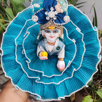 Summer special moti lace dress for laddu gopal ji with pagdi and choli