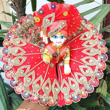 Red Heavy dress for laddu ji 