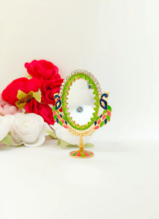 Fancy mirror for laddu gopal ji ( random colour )