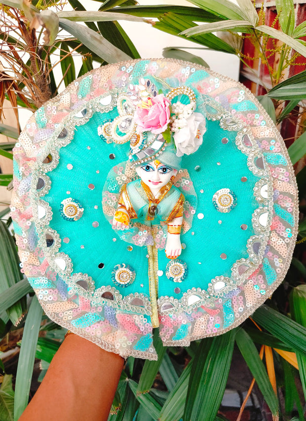 Handmade Sky net base for laddu ji 