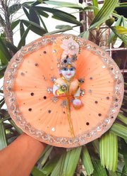Full Peach dress for laddu ji 