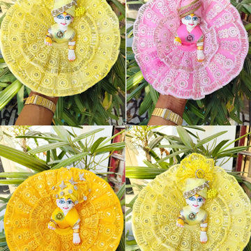 Light net dress for laddu ji 