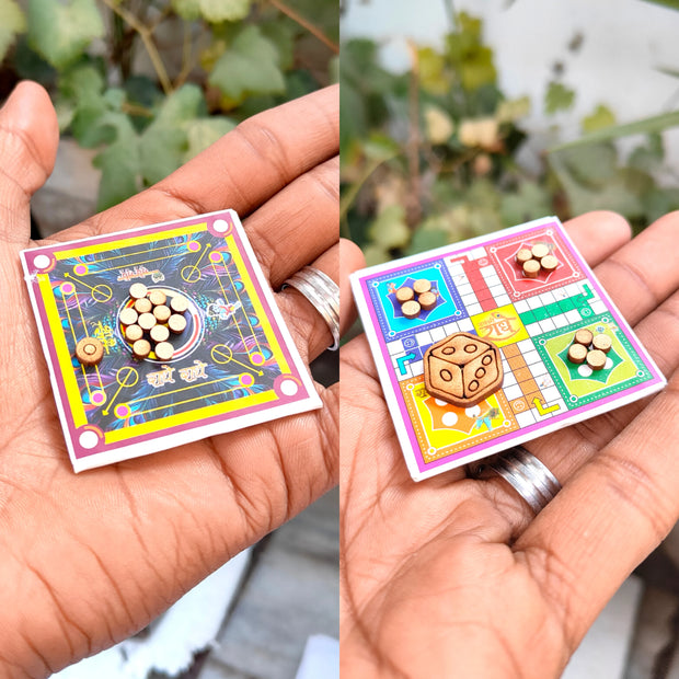 Ludo and carrom board for laddu gopal ji