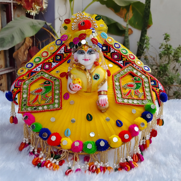 Festival special dress for laddu gopal ji with pagdi and choli