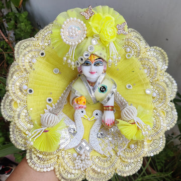 Beautiful heavy poshak for laddu gopal ji with patka, pagdi and choli