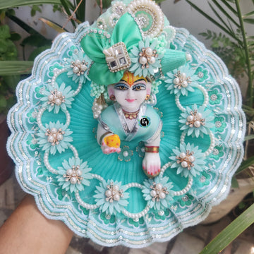 Beautiful heavy poshak for laddu gopal ji with pagdi and choli