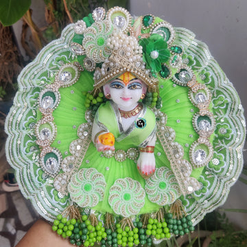 Beautiful heavy poshak for laddu gopal ji with pagdi and choli