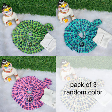 Radhe velvet poshak for laddu gopal ji pack of 3 (RANDOM COLOUR)