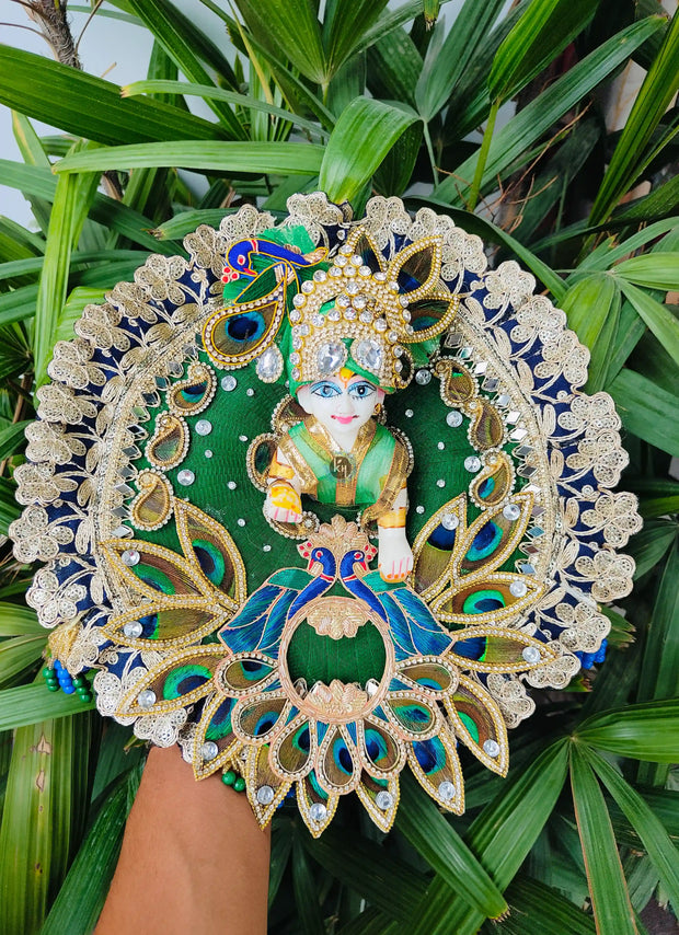 Janmashtami special royal poshak for laddu gopal ji with pagdi and choli