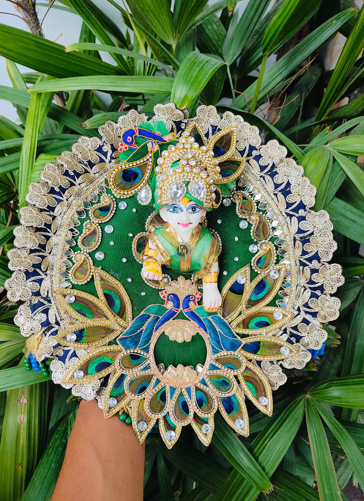 Janmashtami special royal poshak for laddu gopal ji with pagdi and choli