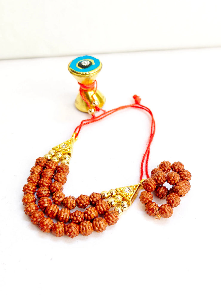 ladoo gopal rudraksh mala and damaru suitable for 2-5no.