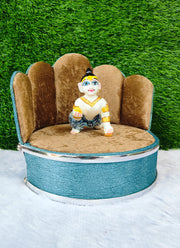 Velvet layer sofa for laddu ji 