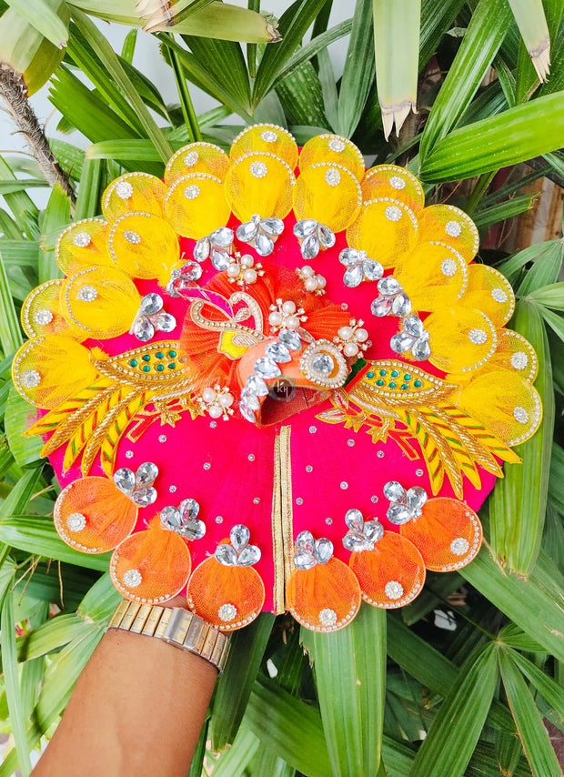 Teej special parrot dress for laddu gopal ji with pagdi and choli
