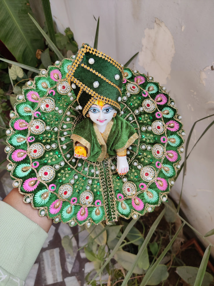 Laddu gopal heavy velvet dress special for winter