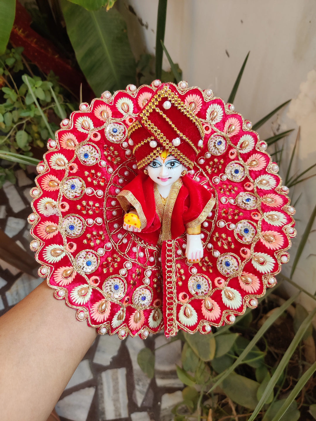 Laddu gopal heavy velvet dress special for winter Bell bottom Laddu gopal heavy velvet dress special for winter Bell bottom