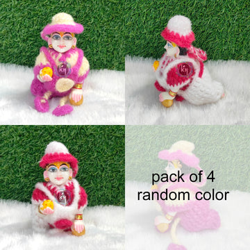 Wollen jump suit for laddu gopal ji pack of 4 (RANDOM COLOUR)